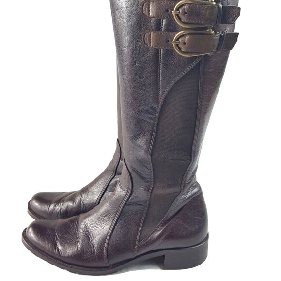 Paul Green Women's Y2K Knee High Boots Brown Leather Size 3.5UK-US 6.5 - Picture 3 of 10
